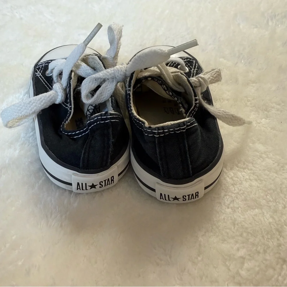 Converse All Star Dark Blue Canvas Baby Sneakers Timeless Design Size 5